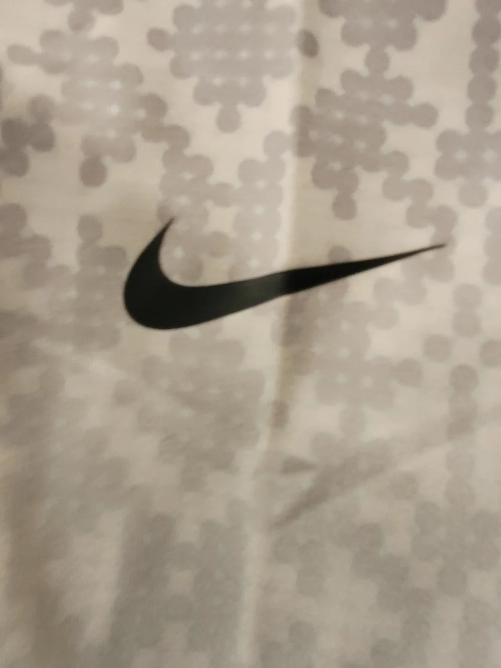 Nike Cream/White Ski Snow Jacket with Subtle Pattern